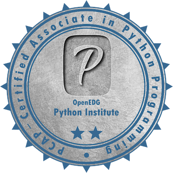 PCAP — Certified Associate in Python Programming badge